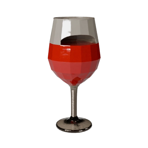 Bicchiere da vino 3D Asset per Unity e Motori Realtime