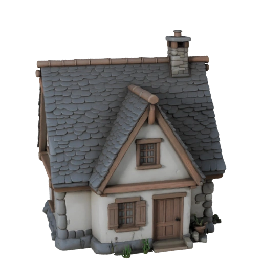 Chalé Modelo 3D para Unity - Ativo de Jogo para Arquitetura