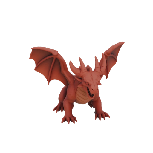 Miniatura Drago Selvaggio Boss Fantasy STL