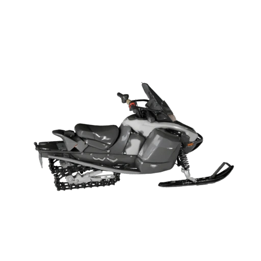 Snowmobile 3D Model for Blender & Games - Realistic PBR