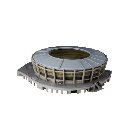 Stade extérieur stylisé 3D - Asset de jeu pour l'architecture