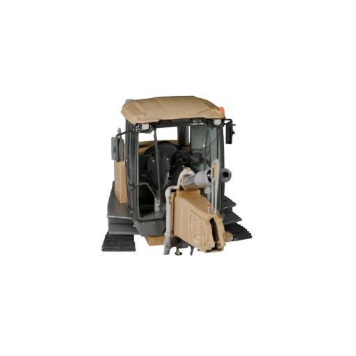 Modello 3D Bulldozer High Poly per Rendering Studio Asset PBR