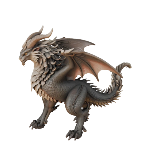 Realistic Chimera 3D Model - Rigged PBR Asset for Games | PBR