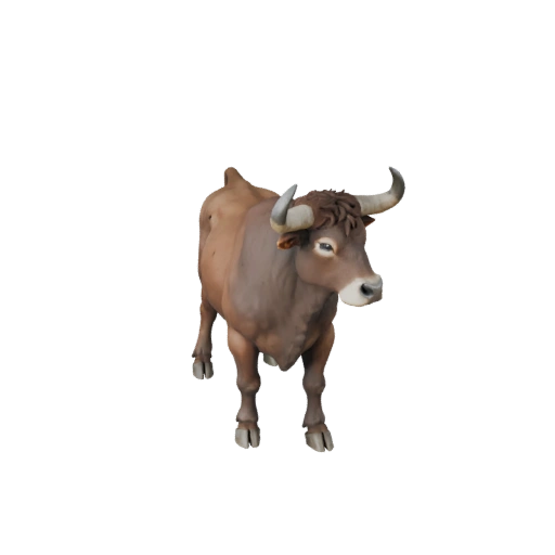 Modello 3D Toro Realistico - Asset PBR Rigged per Giochi | Royalty-Free