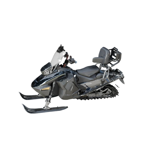 Snowmobile 3D Model for Unity - Low Poly Game Asset