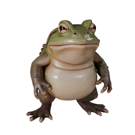 Realistic Bullfrog 3D Model - Rigged PBR Asset for Games | PBR