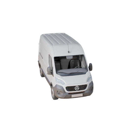 Lieferwagen 3D Modell für Blender & Spiele - Realistisch PBR