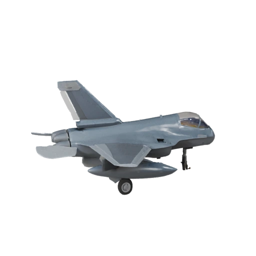 High Poly Fighter Jet 3D Model for Studio Renders - PBR