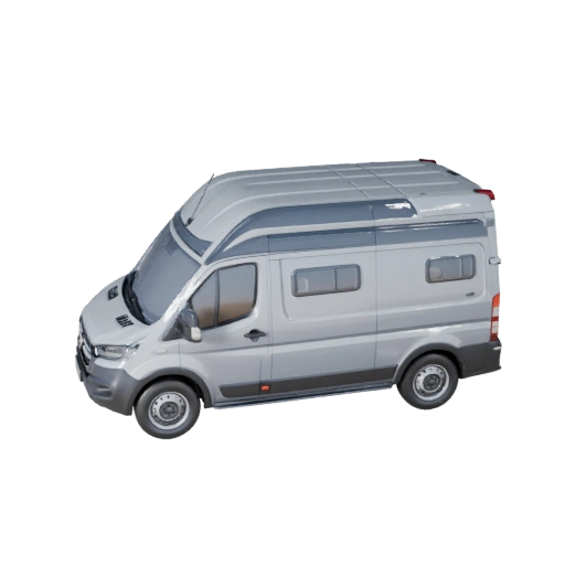 Camper Van 3D Model for Unity - Low Poly Game Asset