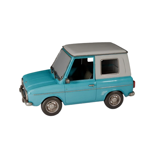 Oldtimer 3D-Modell für Unreal Engine - Spielbereites Asset