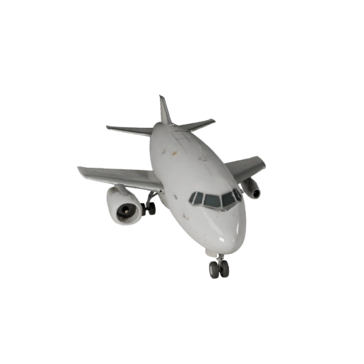 Game Ready Commercial Airliner 3D Model for Realtime Use