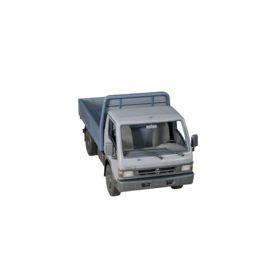 Tieflader 3D-Modell für Unity - Low Poly Game Asset
