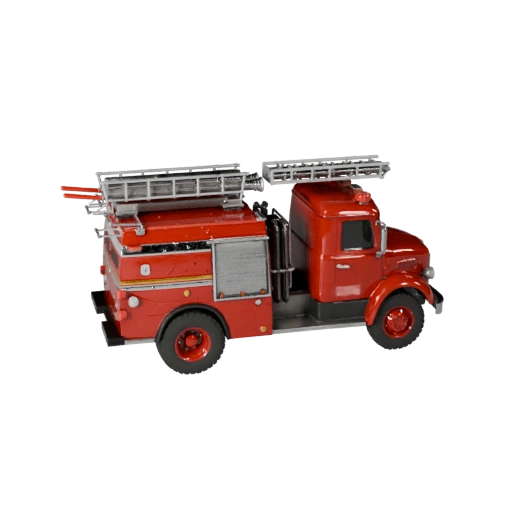 Oldtimer-Feuerwehrauto 3D-Modell für Blender - Realistischer PBR