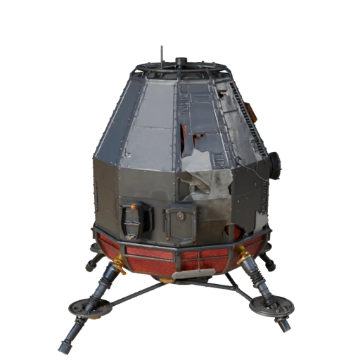 Game Ready Lunar Lander 3D Model for Realtime Games - PBR