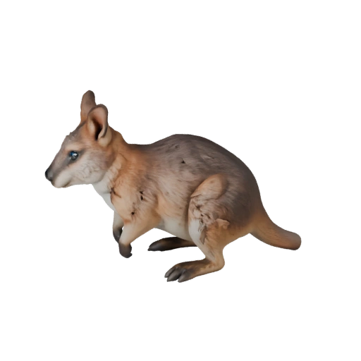 Modelo 3D de Wallaby de Alto Poligonaje - Activo STL Detallado para Impresión