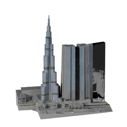 Modelo 3D Burj Khalifa - Activo Realista de Archviz para Arquitectura