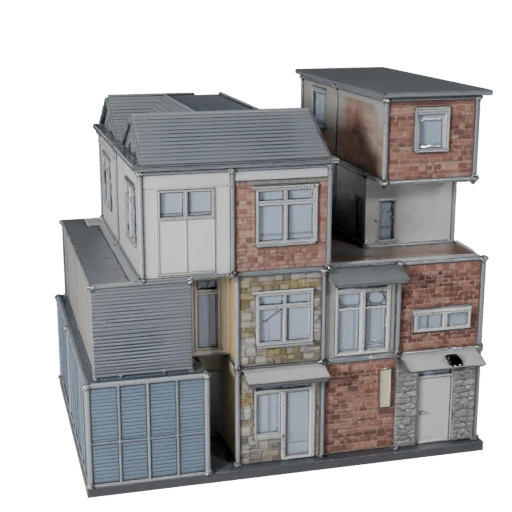 Kit de Aldea Modular Modelo 3D - Activo Realista de Archviz