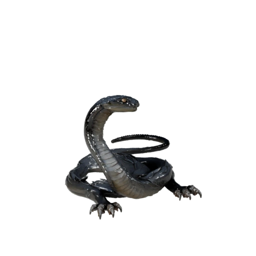 Realistic Black Mamba 3D Model - Rigged PBR Asset for Games