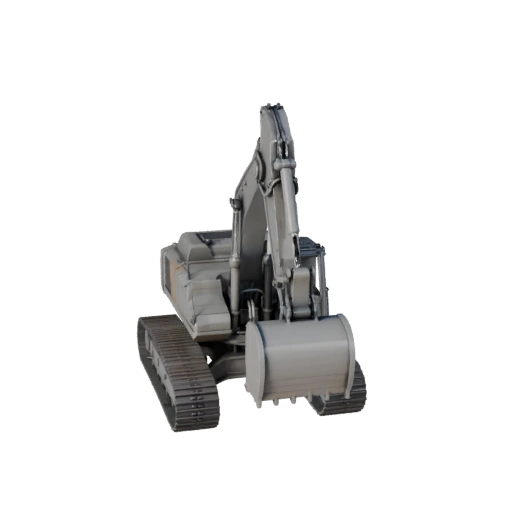 Druckbarer Kettenbagger STL 3D-Modell für Sammlerstücke