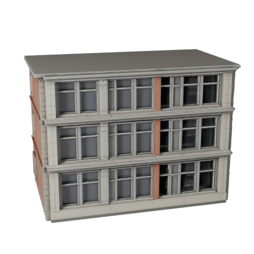 Kit de façade de rue modulaire imprimable STL Modèle 3D - Asset d'échelle