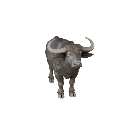 Modèle 3D de Buffle d'Eau Haute Poly - Actif STL Détaillé pour Impression