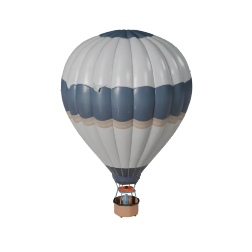 Heißluftballon 3D-Modell für Unreal Engine - Spielbereit