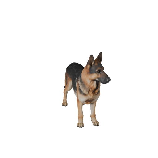 Pastore Tedesco Realistico 3D Model - Asset PBR Rigged per Giochi