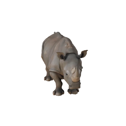 Modelo 3D Realista de Rinoceronte Negro - Activo PBR Rigged para Juegos