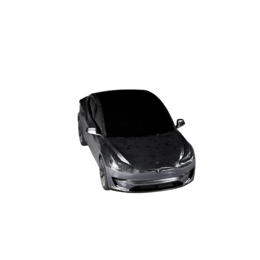Modèle 3D réaliste de berline électrique inspirée de Tesla