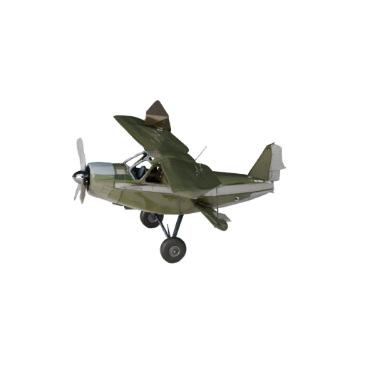 Game Ready Propeller Plane 3D Model for Realtime Use