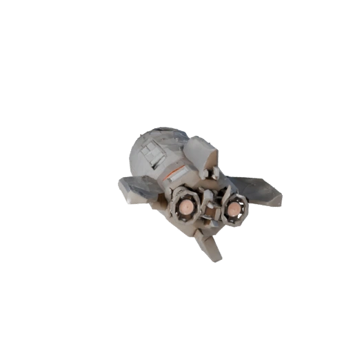 Modello 3D Razzo Low Poly per Unity & Unreal Asset PBR