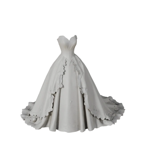 Abito da Sposa Asset 3D per Motori di Studio Realtime