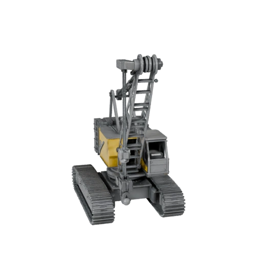 Modèle STL Imprimable de Grue sur Chenilles pour Objets de Collection &