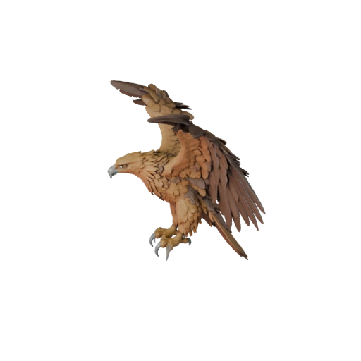 Golden Eagle 3D Model for Unity - Game Ready Asset, FBX | PBR