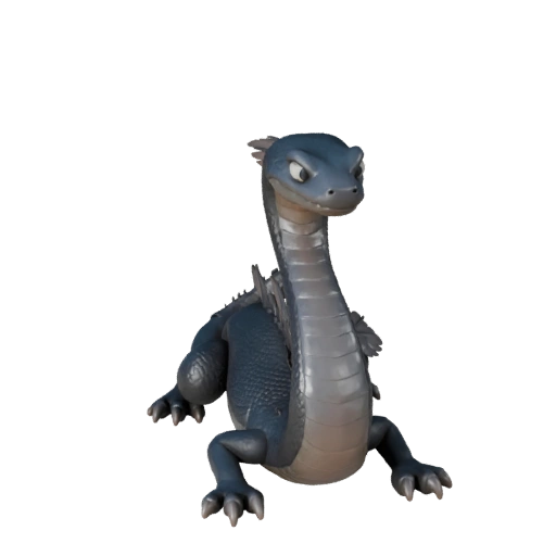 Cartoon Black Mamba 3D Model - Stylized Asset for Animation