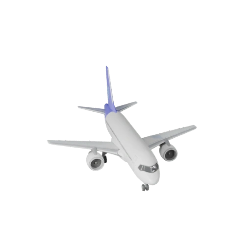 Airbus Inspired Passenger Jet 3D Model for Unity