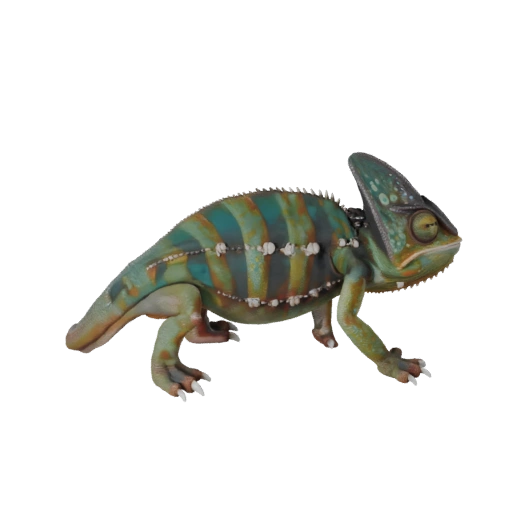 Realistisches Chamäleon 3D-Modell - Rigged PBR-Asset für Spiele | PBR