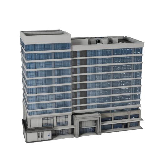 Forschungsinstitut Büro 3D-Modell - Realistisches Archviz-Asset
