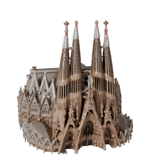 Sagrada Familia Modelo 3D - Activo Realista de Visualización Arquitectónica