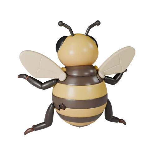 Modelo 3D de Abeja Melífera para Blender - Asset PBR con Texturas | PBR