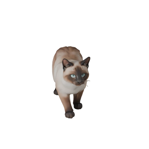 Modello 3D Gatto Siamese per Blender - Asset PBR con Texture