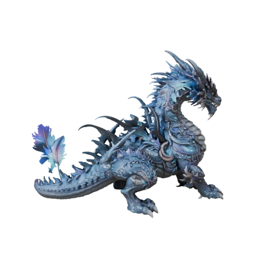 Dragon Céleste 3D Blender - Asset PBR avec Textures | PBR