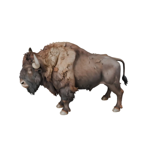 Modelo 3D de Bisão para Blender - Asset PBR com Texturas | Livre de Royalties