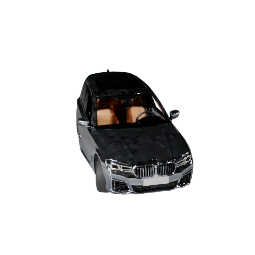 Bmw-inspirierter Luxus-Limousine 3D-Modell für Blender & Spiele -