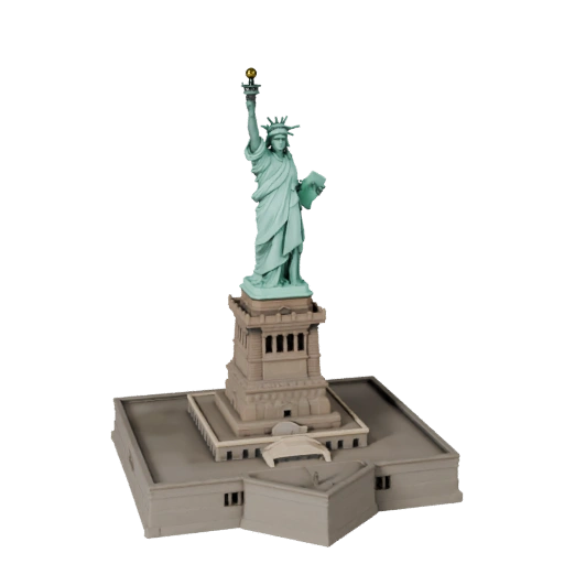Statue of Liberty 3D Model - Realistic Archviz Asset