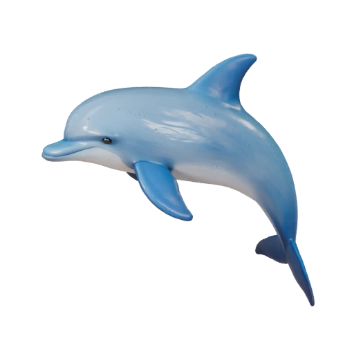 Cartoon Delfin 3D Modell - Stilisierte Ressource für Animation | PBR