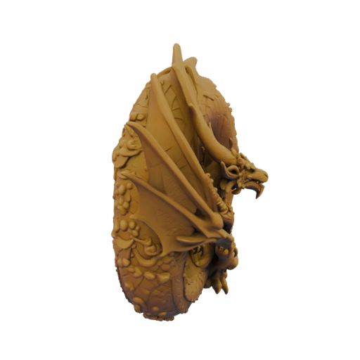 Miniatura Drago Boss Dark Fantasy STL - Posa a Spirale