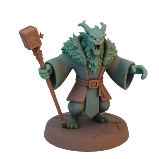 Miniatura STL de Mago Lích de Fantasía Oscura