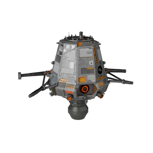 Lunar Lander 3D Model for Unity - Low Poly Game Asset