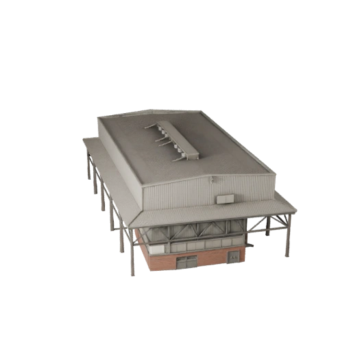 Capannone Industriale Modello 3D - Asset Realistico per Archviz